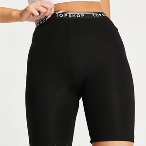 Topshop Breathable Black Legging Short Women Size 10